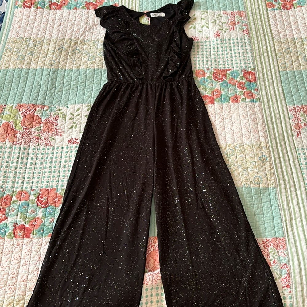 H&M Kid’s black sparkly wide leg jumpsuit